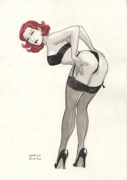 Noir burlesque tome 2, illustration, Caprice coquine