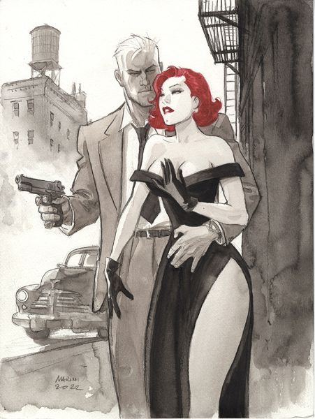Noir burlesque tome 2, illustration, Caprice et Slick