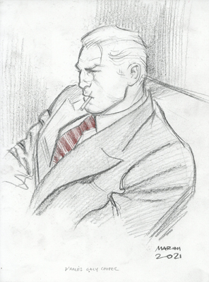 Noir burlesque tome 2, illustration, Slick d'après Gary Cooper