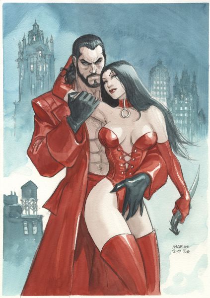 Couple Rapaces, Drago et Camilla - Commission 2020