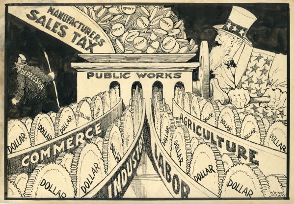 Political cartoon, 1