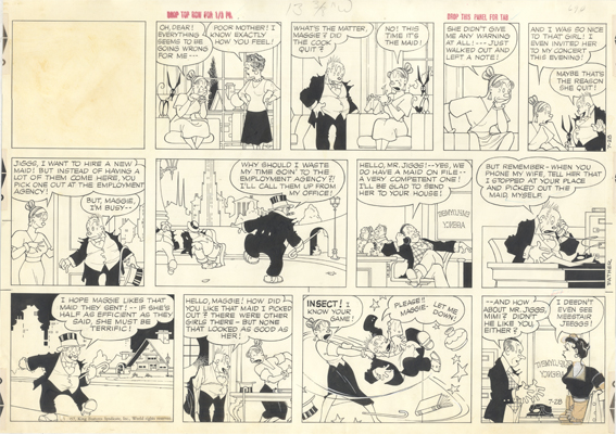 Sunday page du 28 juillet 1957