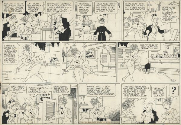 Bringing up Father, sunday partiel page du 18 décembre 1938