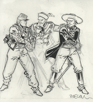 Sauvage, volume 5, La Black Calavera, &eacute;tude de case pour la planche 08