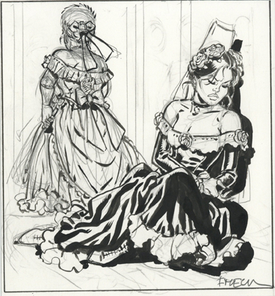 Sauvage, volume 5, La Black Calavera, &eacute;tude de case pour la planche 43