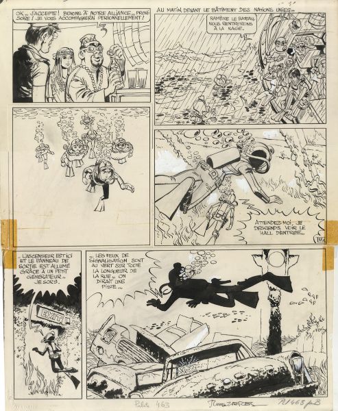 Val&eacute;rian, tome 1, La Cit&eacute; des eaux mouvantes, Planche 18, 1970