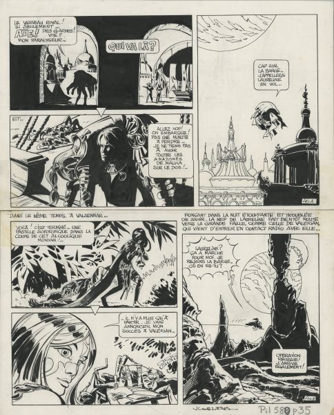 Val&eacute;rian, tome 3, Le pays sans &eacute;toile, Planche 40, 1972
