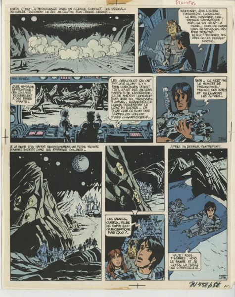 Val&eacute;rian, tome 2, L'empire des mille plan&egrave;tes, Bleu de la planche 37