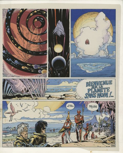 Val&eacute;rian, tome 2, L'empire des mille plan&egrave;tes, Bleu de la planche 38