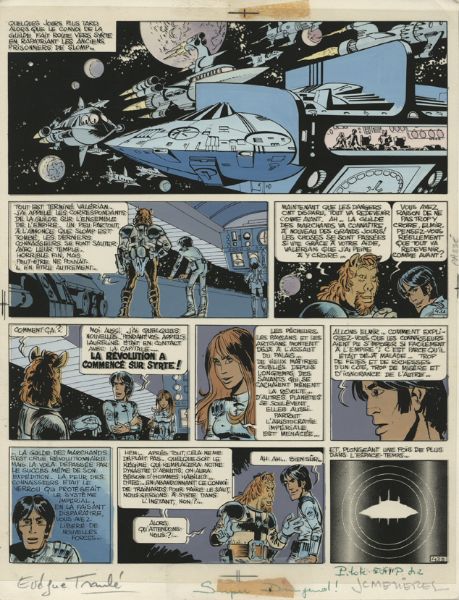 Valérian, tome 2, L'empire des mille planètes, Bleu de la planche 43