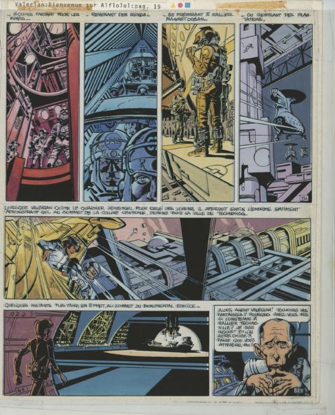 Val&eacute;rian, tome 4, Bienvenue sur Alflolol, Bleu de la Planche 19