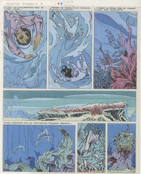 Val&eacute;rian, Tome 5, Les Oiseaux du ma&icirc;tre, Bleu de la Planche 4