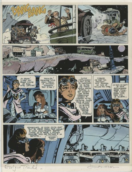 Val&eacute;rian, Tome 7, Sur les Terres truqu&eacute;es, Bleu de la Planche 22