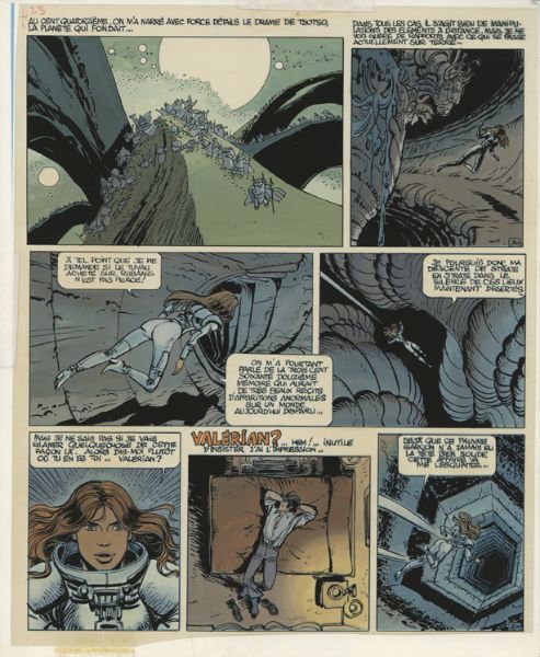 Val&eacute;rian, tome 9, M&eacute;tro Ch&acirc;telet direction Cassiop&eacute;e, Bleu de planche 21, 1980