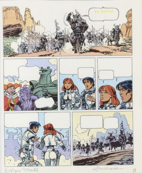 Val&eacute;rian, Tome 14, Les armes vivantes, Bleu de la Planche 31