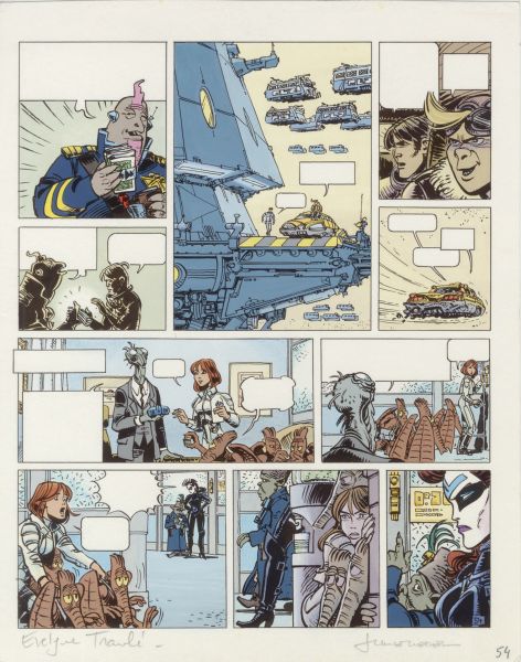 Val&eacute;rian, Tome 15, Les cercles du pouvoir, Bleu de la Planche 54