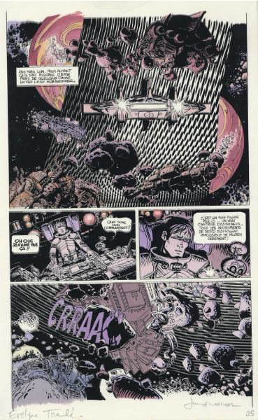 Val&eacute;rian, Tome 16, Otages de l'Ultralum, Bleu de la Planche 35