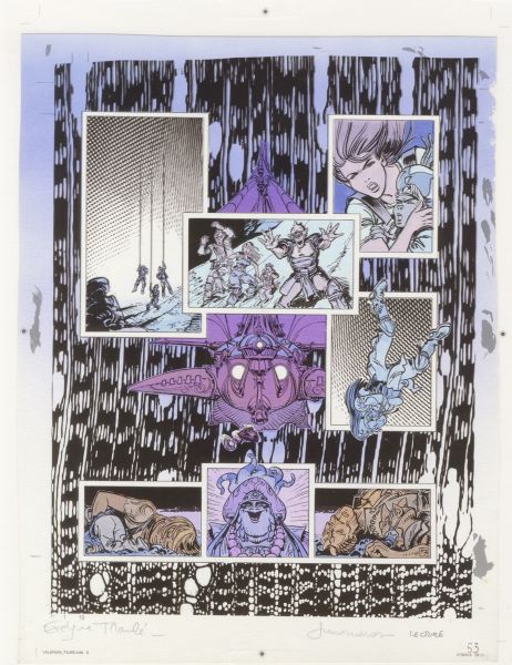 Val&eacute;rian, Tome 16, Otages de l'Ultralum, Bleu de la Planche 53