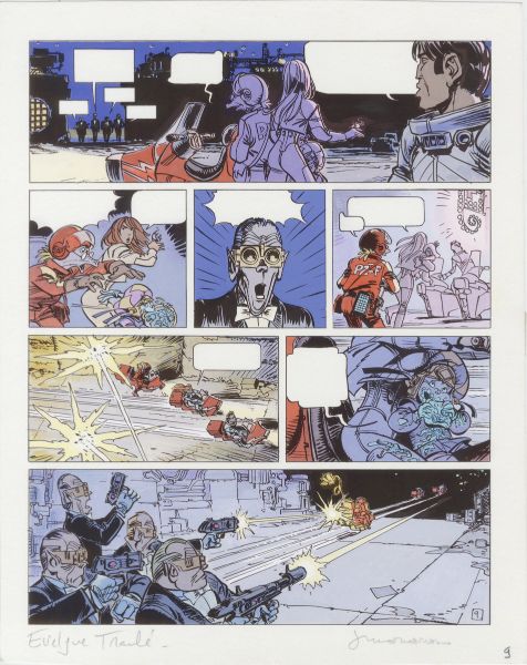 Val&eacute;rian, Tome 17, L'orphelin des astres, Bleu de la  Planche 9