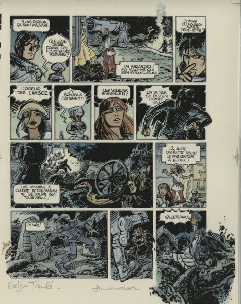 Val&eacute;rian, Tome 19, Au bord du Grand Rien, Bleu de la Planche 15