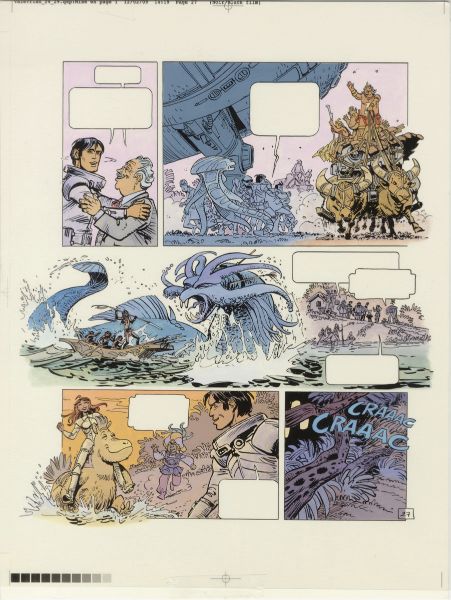 Val&eacute;rian, Tome 21, L'OuvreTemps, bleu de la planche 27, 2010