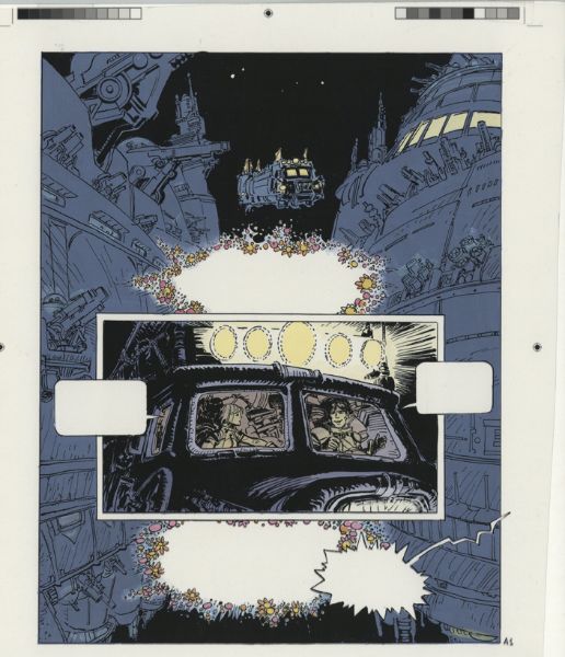 Val&eacute;rian, Tome 23, L'avenir est avanc&eacute;, Bleu de la Planche A1,