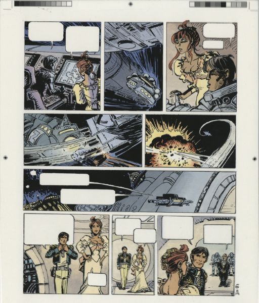 Val&eacute;rian, Tome 23, L'avenir est avanc&eacute;, Bleu de la Planche A6