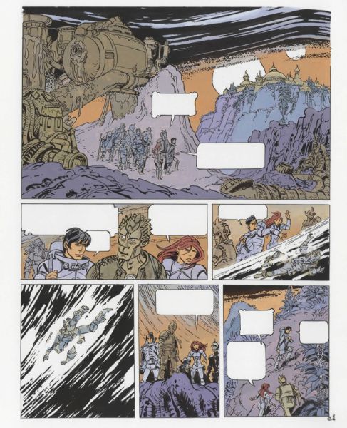 Val&eacute;rian, tome 23, L'avenir est avanc&eacute;, bleu de la planche C1