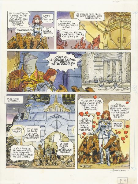 Val&eacute;rian, hors s&eacute;rie, Les habitants du ciel, planche 41, 1990