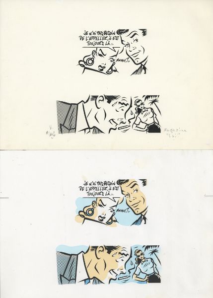 Illustration pour le magazine Lui