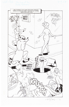 Tex Avery's Wolf & Red #1, " The case of the Deadly Redhead" page 04, 1996