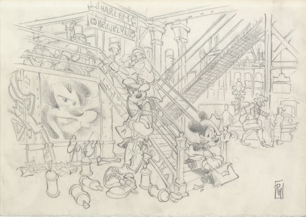 Sous le m&eacute;tro, crayonn&eacute;