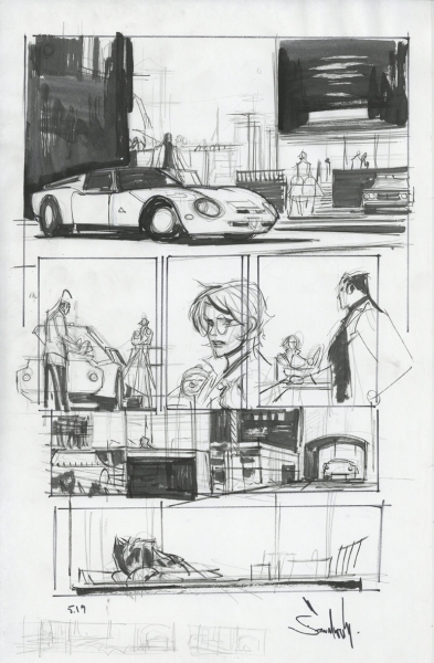 Batman: Curse of the White Knight, issue 5, crayonn&eacute; de la page 19