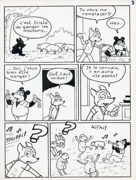 Placid et Muzo, Gag N&deg;1, Le berger