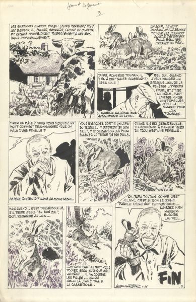 Jeannot le Garenne, Planche 03, Pig Gadget N°374, 1976