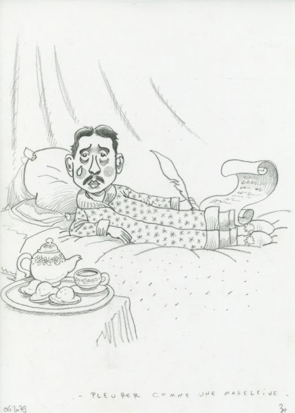 Illustration, Pleurer comme une madeleine