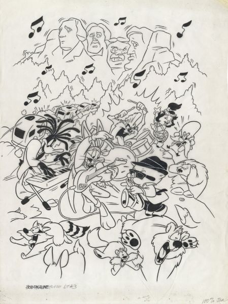 Dessin Looney Tunes, le concert