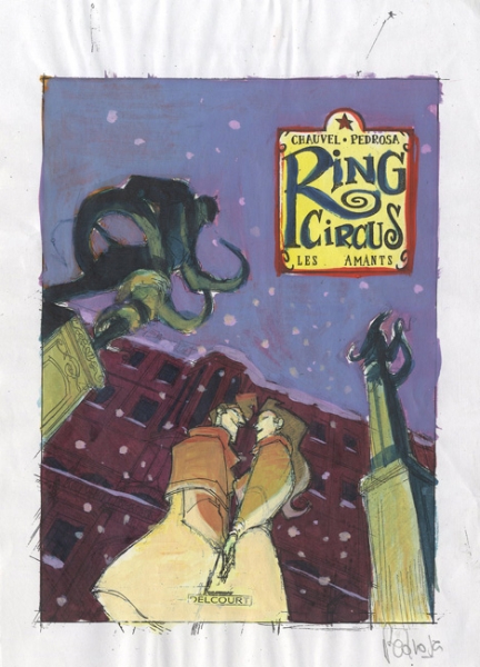 Ring Circus, projet de couverture, les amants (tome 3)
