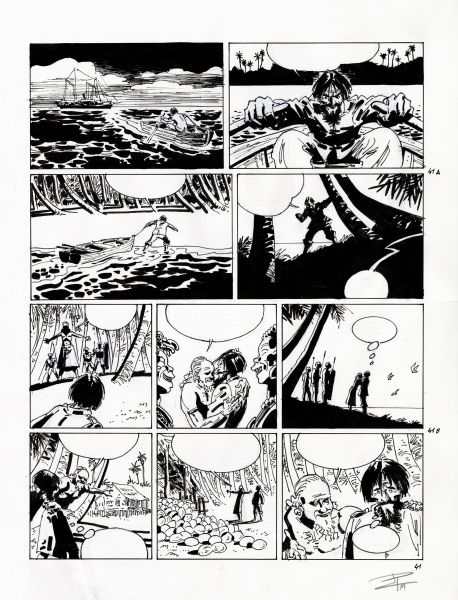 Corto Maltese, tome 15 "Le jour du Tarowean", planche 41