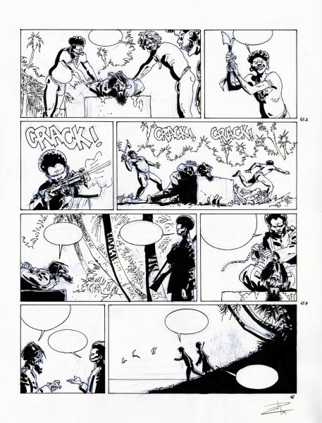 Corto Maltese, tome 15 "Le jour du Tarowean", planche 45