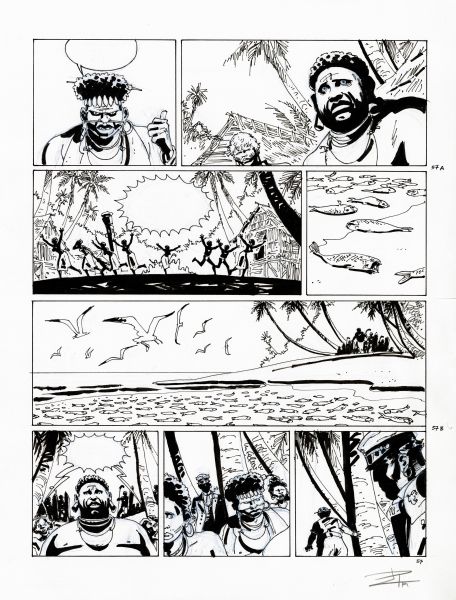 Corto Maltese, tome 15 "Le jour du Tarowean", planche 57