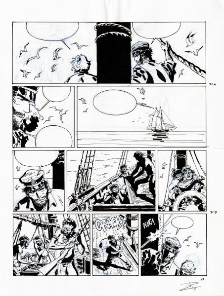 Corto Maltese, tome 15 "Le jour du Tarowean", planche 71