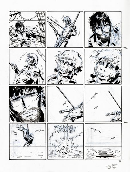 Corto Maltese, tome 15 "Le jour du Tarowean", planche 73