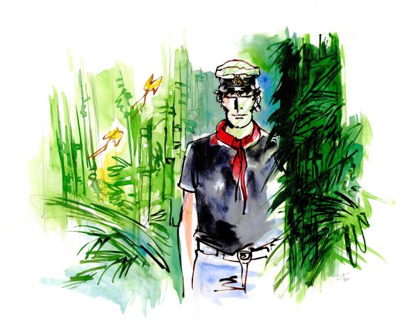 Illustration - Bamboo Jungle - Corto Maltese tome 15 "Le jour de Tarowean"