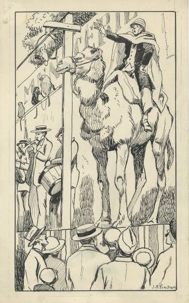 Illustration, Homme sur dromadaire