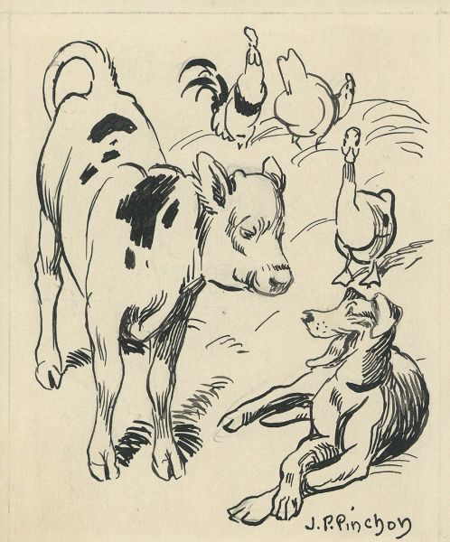 Illustration, Animaux de la ferme
