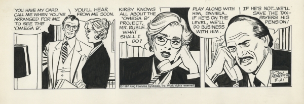 Rip Kirby, strip du 21-08-1987