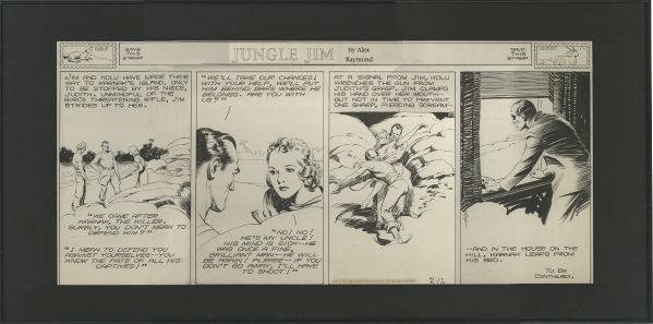 Jungle Jim, Strip du 12 f&eacute;vrier 1939
