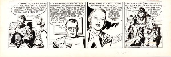 Rip Kirby, strip du 9-3-49 (King Features Syndicate, 1949)