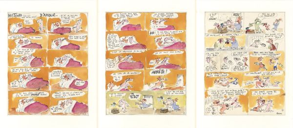 Histoire d'Amour,  Gag en 3 planches, Phantasmes, 1980